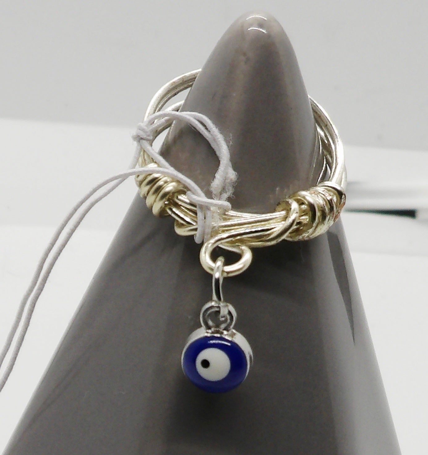 Dangle Evil Eye Ring Size 8