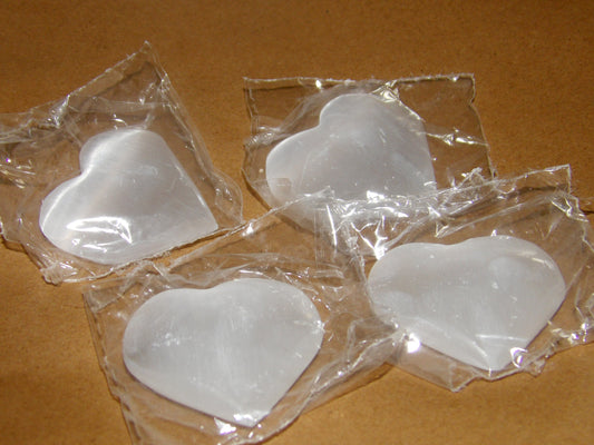 Selenite Hearts