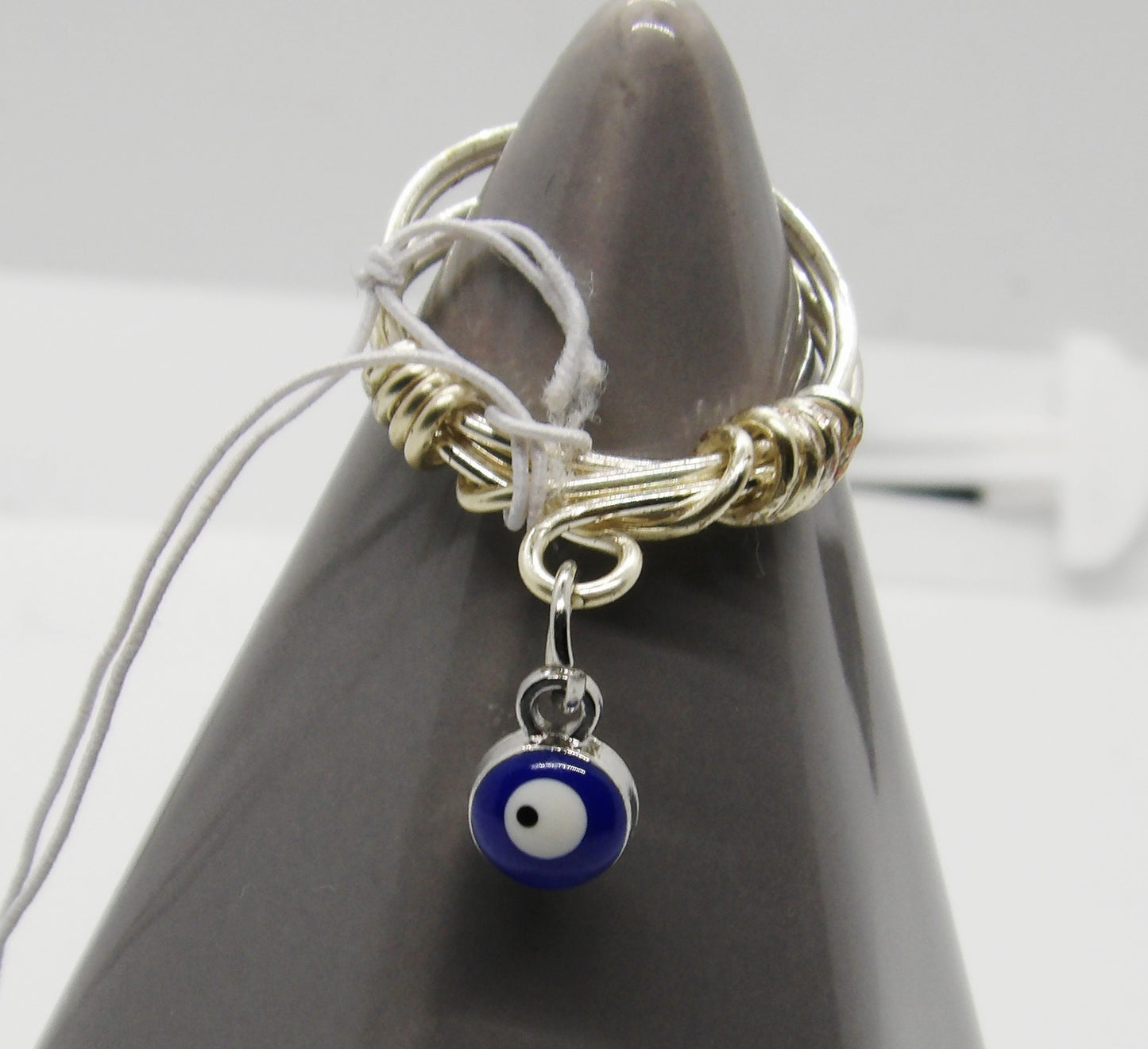 Dangle Evil Eye Ring Size 8