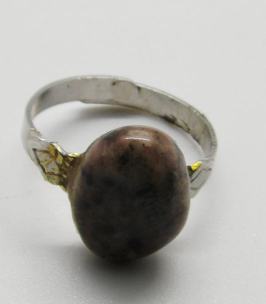 Rhodonite Adjustable Ring