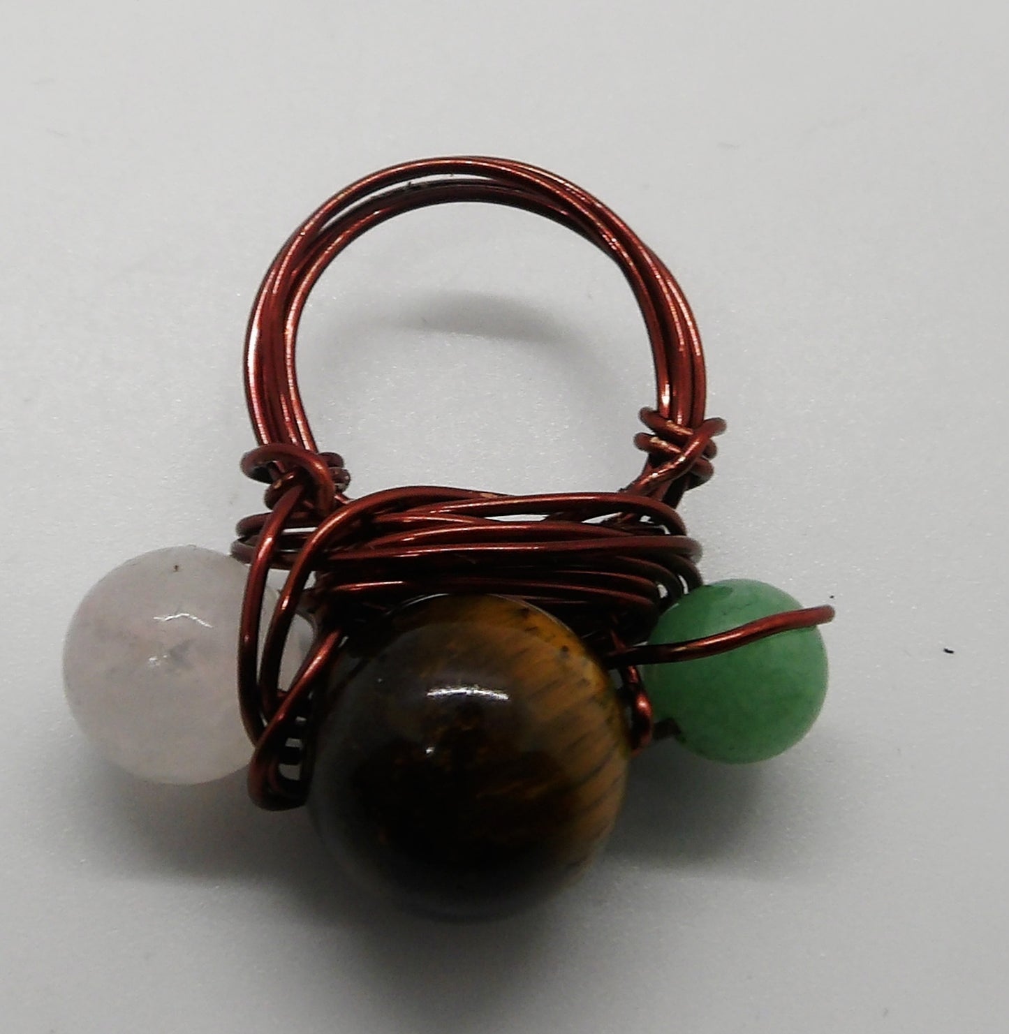 Tigers Eye, Green Aventurine, and Quartz Size 8