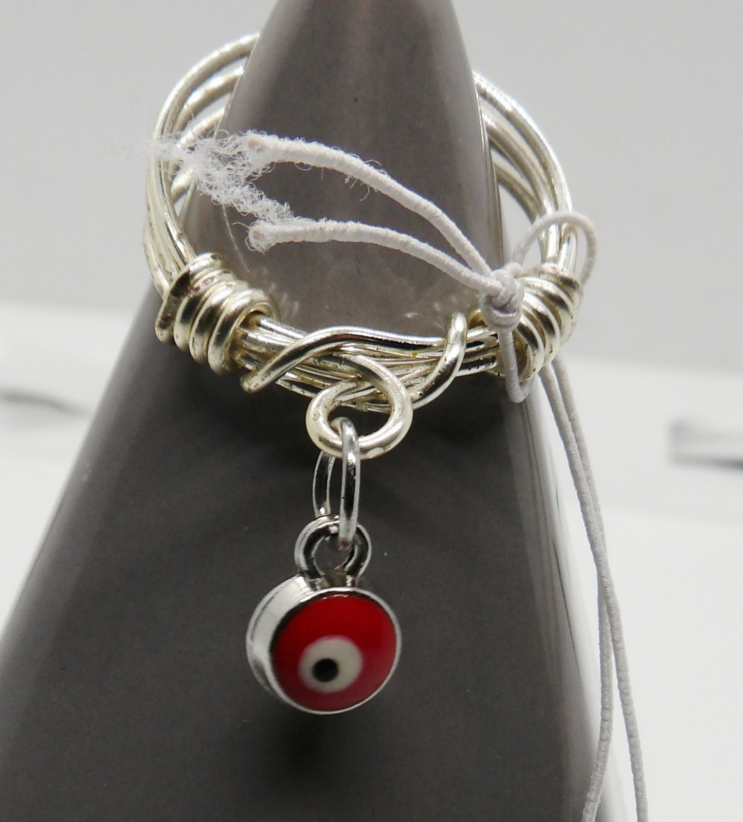 Dangle Evil Eye Ring Size 8