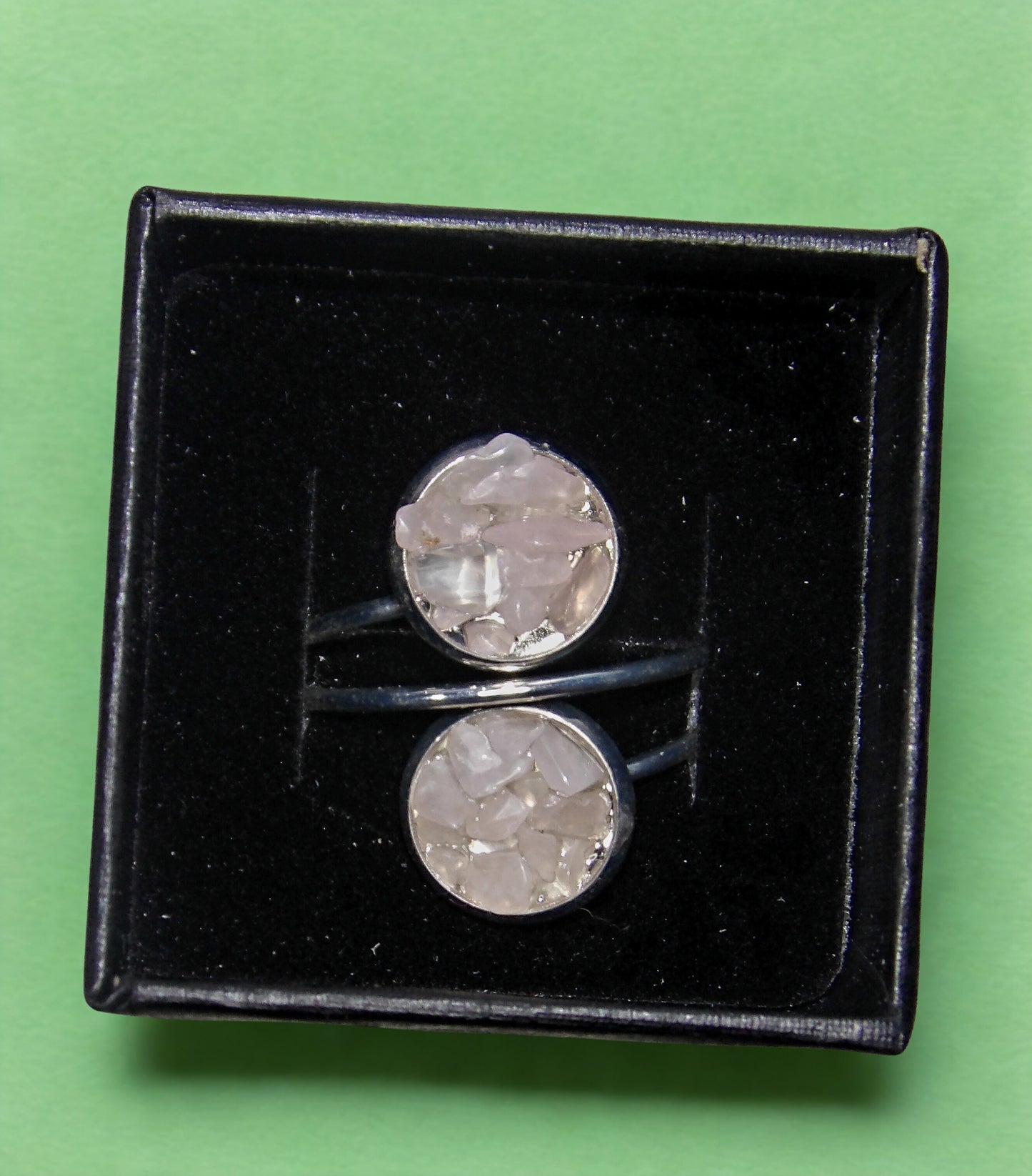 Adjustable Rose Quartz Ring