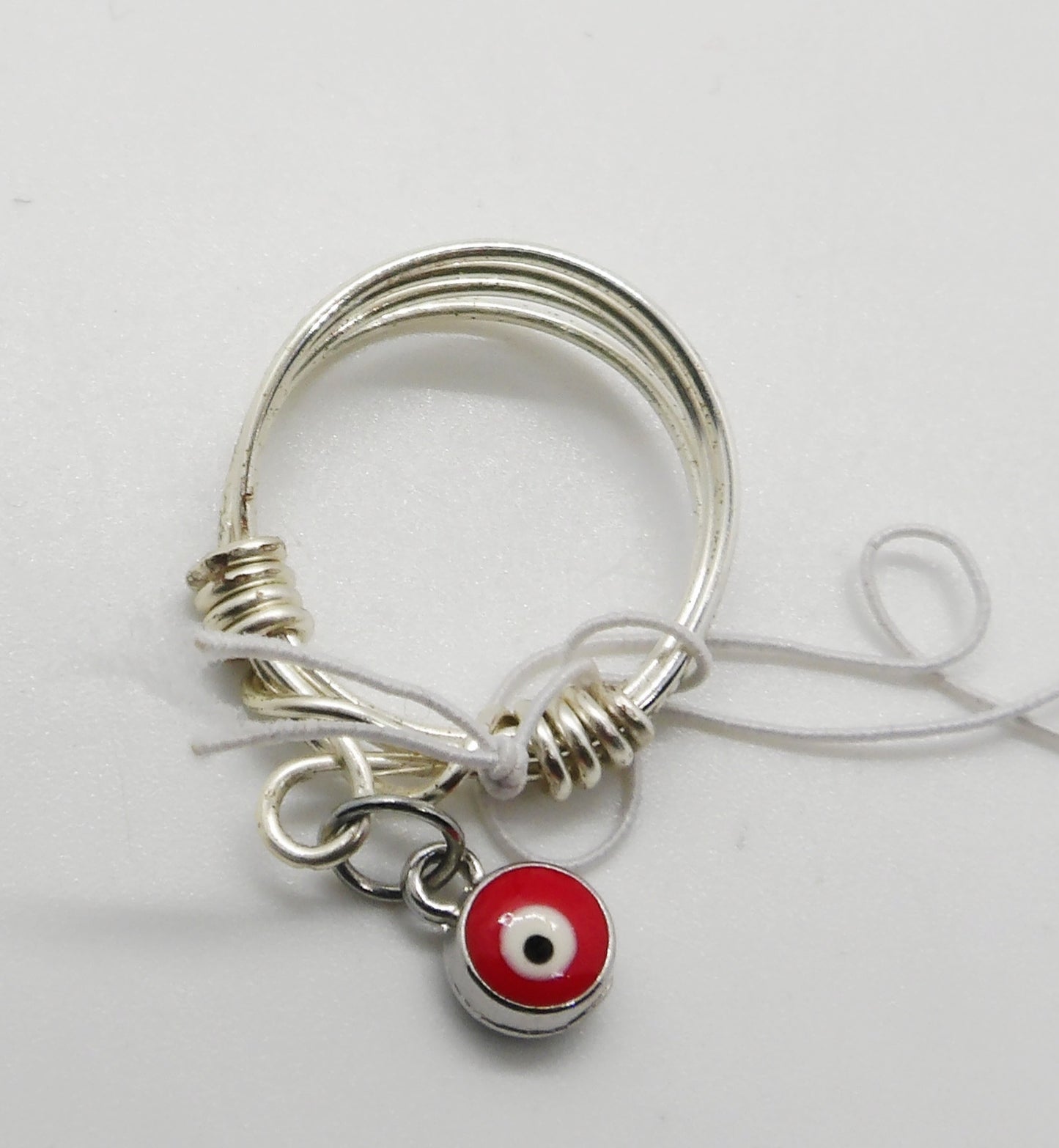 Dangle Evil Eye Ring Size 8