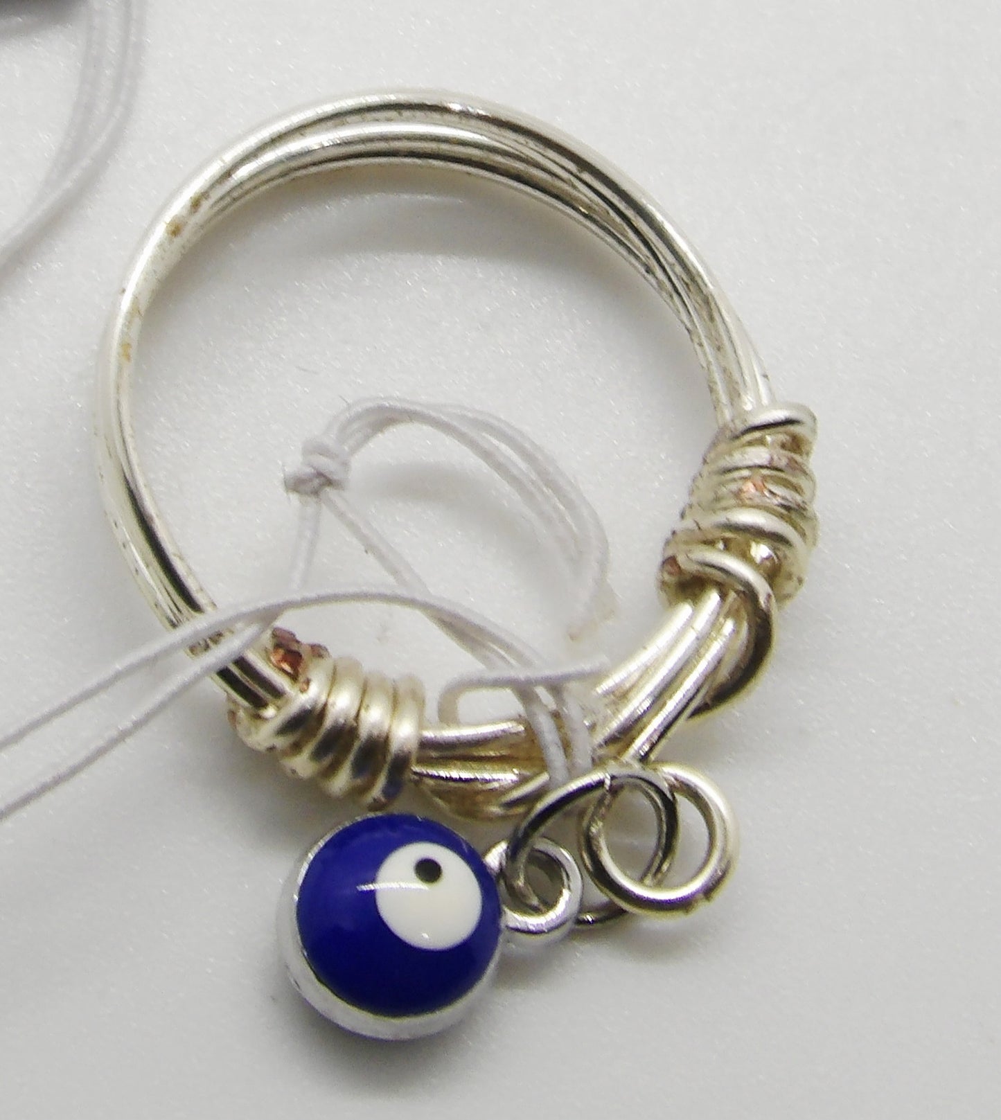 Dangle Evil Eye Ring Size 8