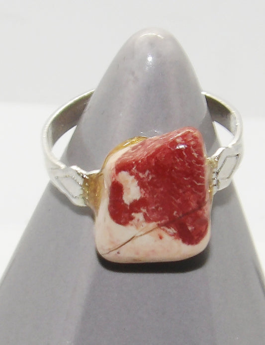 Mookaite Adjustable Ring