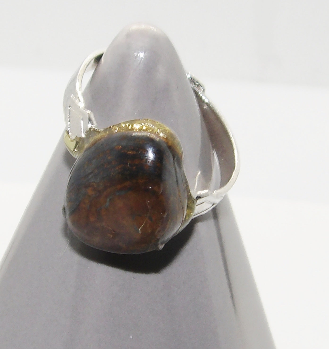 Tigers Eye Adjustable Ring