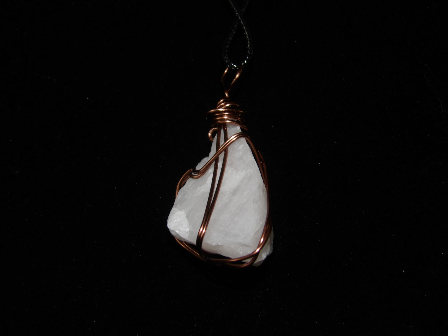 Wire Wrapped White Quartz