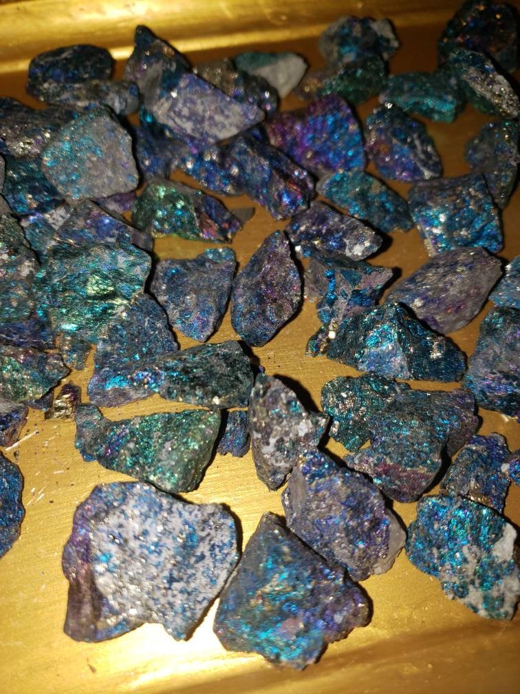 Raw/Rough Chalcopyrite (Peacock Ore) small .5 to 1" pieces